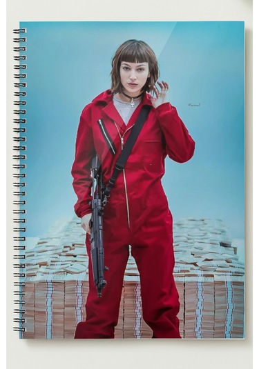 Squit Game Tokyo A5 Metal Spiralli Çizgisiz Sert Kapak Squit Game Defter