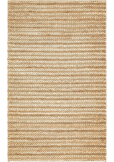 Eko Halı Netra S-1152 Natural Xw Farklı Örgü Dokusuna Sahip El Dokuma Naturel Jüt Hasır Halı - 80X300