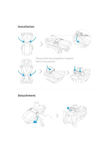 DJI Mavic Air 2 Silika Jel Pervane Tutucu Aksesuarı Pgytech