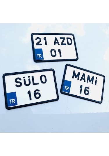 Dekor Plaka.Bisiklet Plakası.Kare Plaka.Motor Plakası 552558335