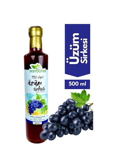 Üzüm Sirkesi 500 Ml - Organik Doğal Fermantasyon