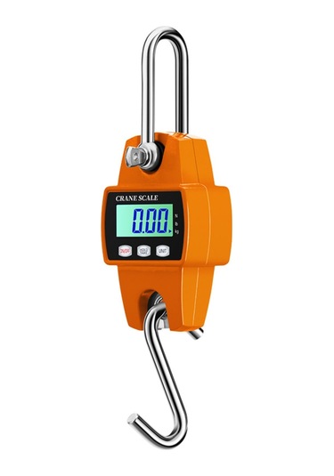 Yifomall Endüstriyel Elektronik Kanca Terazi 500kg - Tahta, Balıkçılık, Av İçin Hassas Ölçüm, 3 Birim Seçeneği, Lcd Işık, Mncs-m Turuncu Pil Yok