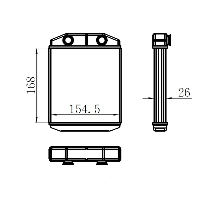 Kalorifer Radyatörü Brazing Clıo 4 Denso Tıp 168101551026 271151577r