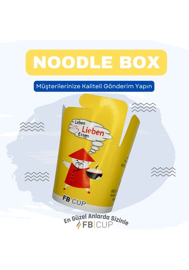 Fb Cup Food Box Sarı 26 Oz 500 Adet