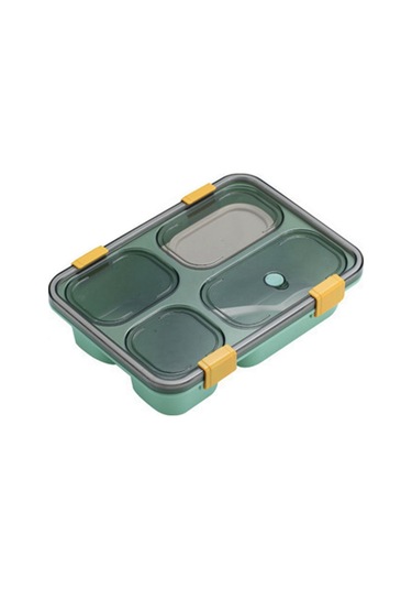 Xurunkeji Yetişkinler, Çocuklar, Mikrodalga Fırına Uygun, Çocuklar, Okul Salata Kutuları, Gıda Kapları İçin Bölmeli Taşınabilir Bento Kutusu B Yeşil