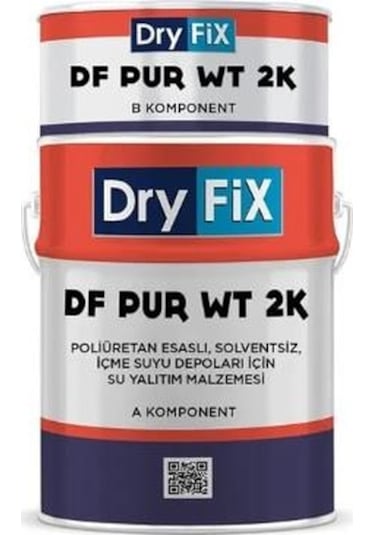 Dryfix Df Pur Wt 2k İçme Suyu Depoları İçin Poliüretan Su Yalıtımı 24 Kg