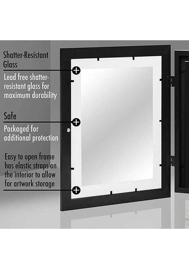 Novahub Bej 3-1 Adet Manyetik Çocuk Sanat Çerçevesi, Değiştirilebilir Fotoğraf Depolama, Çocuklar İçin Sanat Sergisi Ekran, Ev Ve Ofis Dekorasyonu