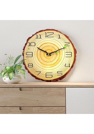 Pazly Suntek Sessiz Sayı Saati Pille Kuvars Inç Geçmeyen Duvar B 12-sayı-b 12 Ll Çok Renkli