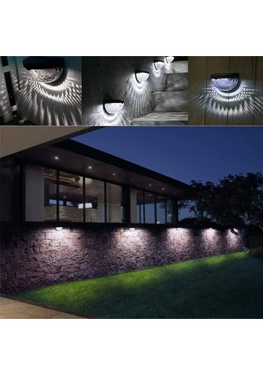 Greentech Güneş Enerjili Duvar ve Çit LED Aydınlatma / GT-SL23 Beyaz