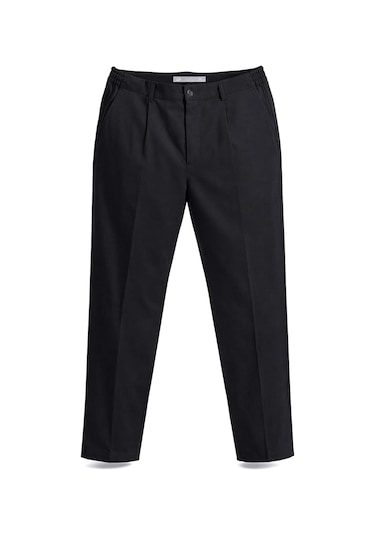 Regular Fit Yüksek Bel Erkek Kumaş Pantolon Gabriel Siyah