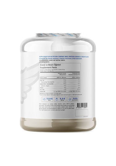 Supplementler.Com Whey Protein 2000 Gr Kurabiye