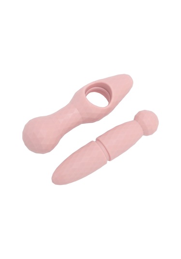 Moveevo El Tipi Masaj Aleti, Çift Başlı Akupresür Ve Myofascial Serbestleştirme, Derin Doku Masajı, Portatif Ve Parçalanabilir, Pembe Pembe