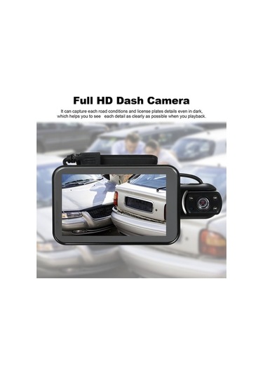 Supermarket1 Arac Sürücü Kaydedici 1080p Hd - 3.5 Ips Ekran, 140 Geniş Açı Lens, G-sensor, Sürekli Kayıt 8-32gb Destek