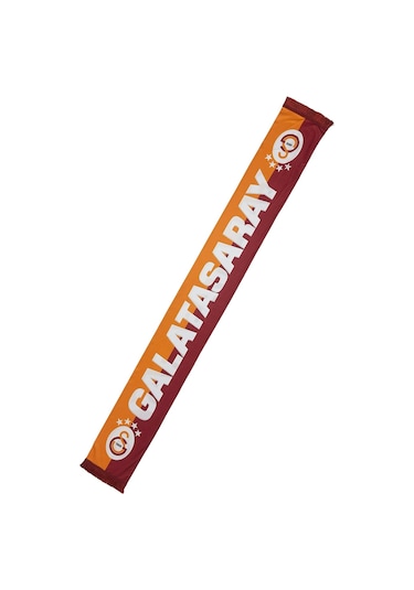 Galatasaray Şal Atkı Kişiye Özel Ahşap Kutulu Kırmızı Sarı