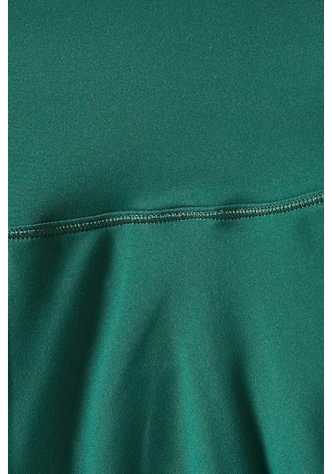 Vuori Esnek Örgülü Baseline Mini Etek, Atletik & Modern Yeşil