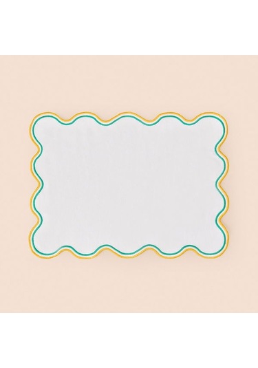 Evidea Soft Nonna Amerikan Servis - Hardal / Yeşil - 30x50 Cm Hardal / Yeşil Hardal - Yeşil