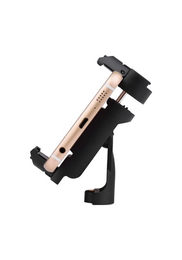 Pazly 360 Derecelik Döner Taşınabilir Telefon Tutucu - Katlanabilir, Tripod Adaptörlü, Siyah, 8x3x3 Cm, 1/4 İnç, Akıllı Telefonlar İçin