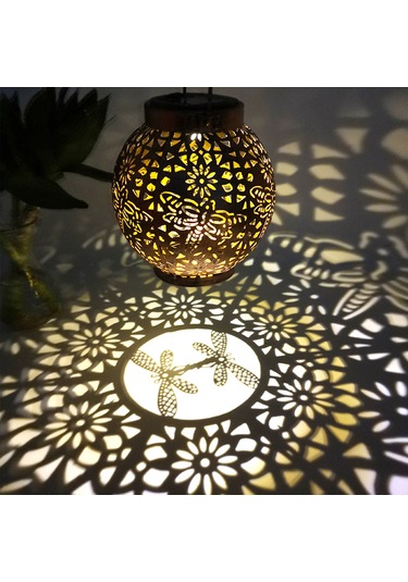 Veranda Çim Küresel İskelet Projeksiyon Lambası Metal L6343-2 Diğer