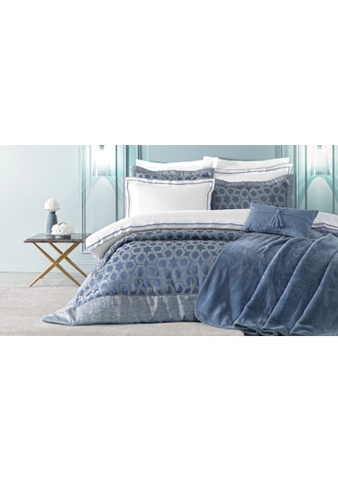 Puffy Leonıe Indıgo Çeyiz Seti Indigo