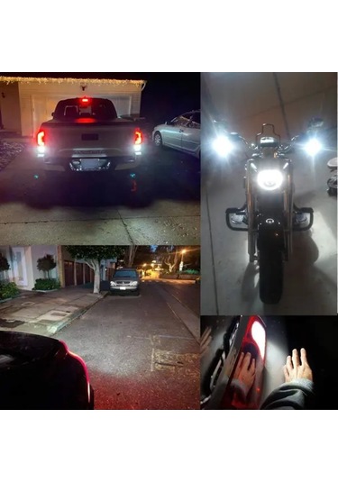 Fochsia 2pcs-氙气白 2 Adet Led Oto Lamba 3157 4157 3057 3156 54smd 3014 Ve 3smd 3030 Beyaz Kırmızı Turuncu Araç Dekorasyonu