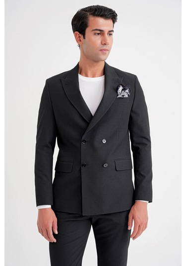 C 719 Ceket Comfort Siyah-1 Siyah