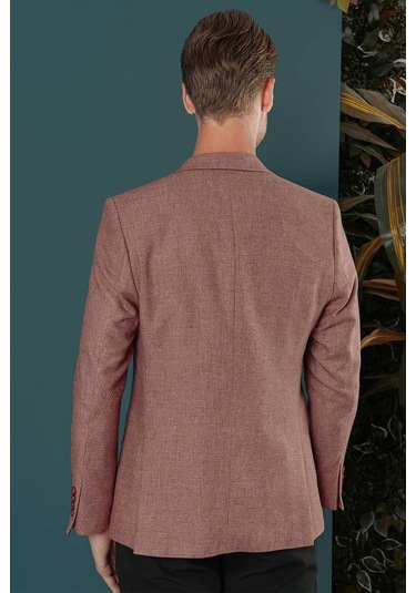 Efor C 656 Slim Fit Gül Kurusu Spor Ceket Gülkurusu