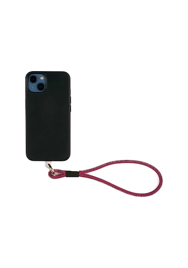 Noktaks - Cep Telefonu Yarım Taşlı Halat İp Cep Telefonu El Askısı 40cm T27073