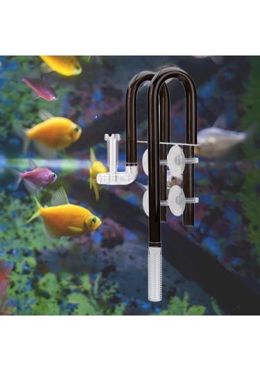 Suntek Akvaryum Zambak Tüp Giriş Çıkış Yüzeyi 12mm-siyah