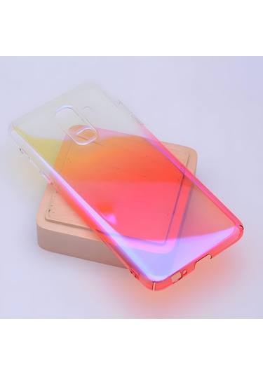 Galaxy Uyumlu A6 Plus 2018 Parlak Renk Geçişli Kılıf 001