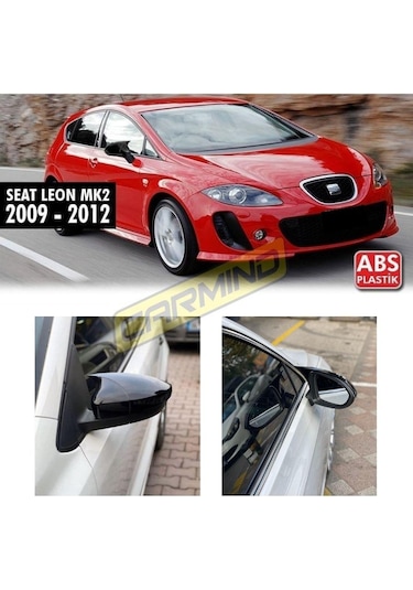 Seat Leon Mk2 Batman Yarasa Ayna Kapağı Piano Black 2009-2012