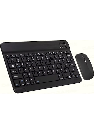 Schitec Kablosuz Klavye Ve Mouse Set Type-c Şarjlı Bluetooth 2.4g Bağlantlılı Siyah Diğer