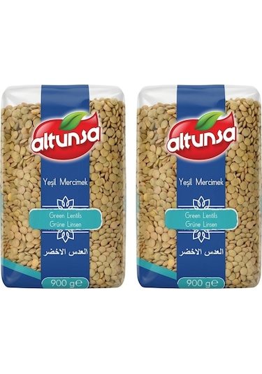 Altunsa Yeşil Mercimek Yerli 900 G x 2 Adet