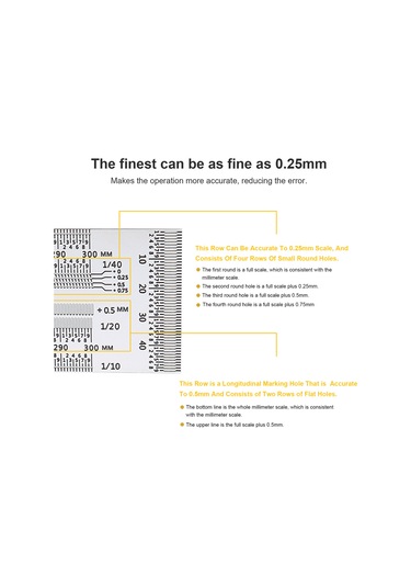 Honmex Stahl Çizim Cetveli, T-tipi Ahşapçı Aleti, 300mm Ölçü Ve Çizim Fonksiyonu