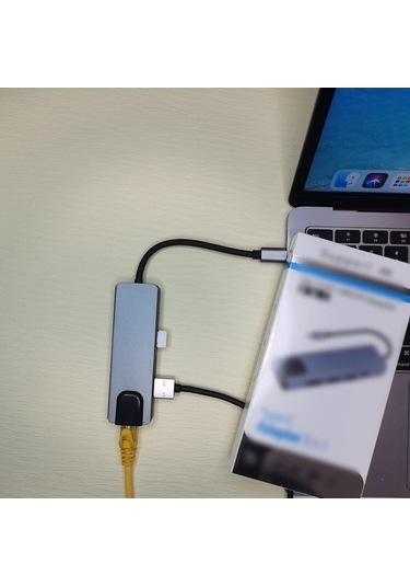 Xuweiwei Type-c Hub Ethernet Hdmi Usb Aktarım Hızı Usb C Hub 5