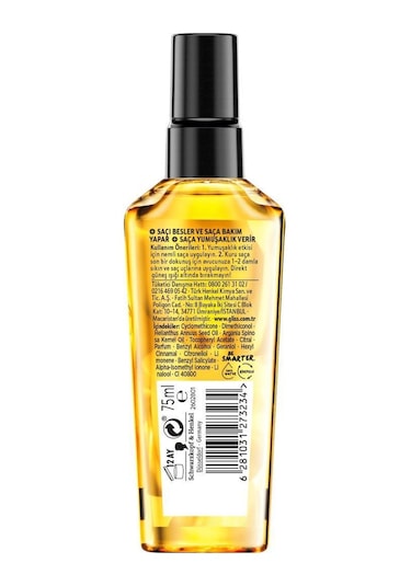 Schwarzkopf Gliss Daily Oil Elixir Saç Bakım Yağı 75 ML