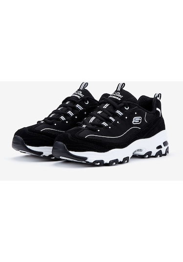 Skechers D'Lites - March Forward Kadın Siyah Sneakers 13148 Bkw Siyah