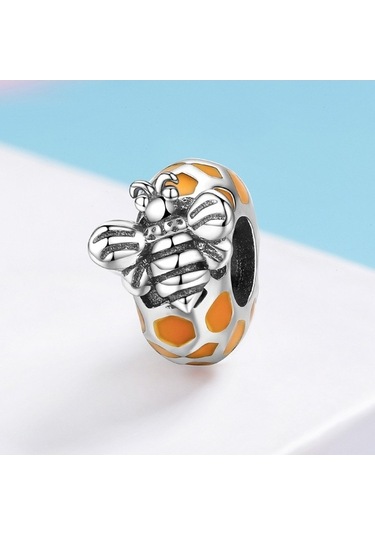 Fastbuy S925 Ayar Gümüş Arı Boncuk Dıy Bilezik Kolye Aksesuarları Çok Renkli Takı El Yapımı Çok Renkli