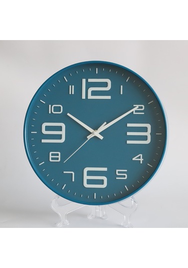 Maiyame 12 İnç 30cm Sessiz Duvar Saati - Modern Tasarım, Ev Ve Salon İçin, Keskin Rakamlar, Dayanıklı Malzeme, Beyaz Çerçeve Siyah Arka Plan Siyah