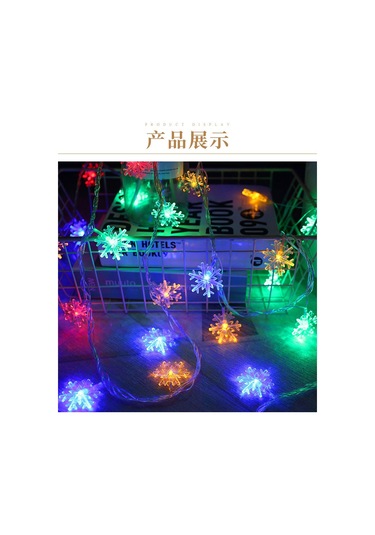 Suofeng Usb Led Kar Tanesi Işık Zinciri, 10m 80 Işık, Renkli, Dış Mekan Kamp Dekorasyonu, Sürekli Açık Modu