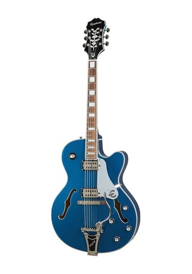 Epiphone Emperor Swingster Hollowbody Elektro Gitar Delta Blue Metallic
