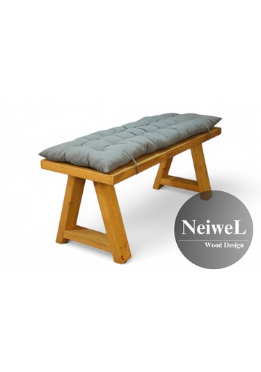 Neiwel Garden Nua Doğal Ahşap Bank Ahşap