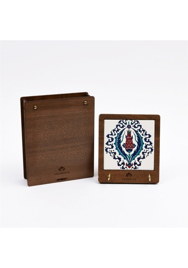 Anadoliamağazacılık Çini Serisi Lale Ve Nar Seramik Dekoratif Askılık Diğer