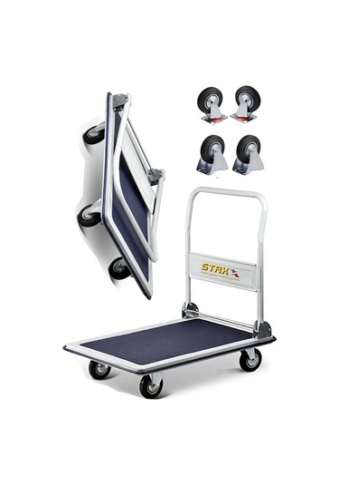 Staxx Katlanır Platform 300 KG Kapasiteli  Koli Yük Paket Taşıma Arabası