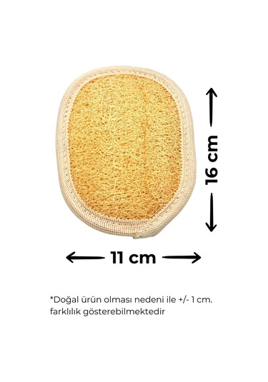 Doğal Kabak Lifi Yüz + Vücut + Sırt Banyo Hamam Kesesi 4'lü