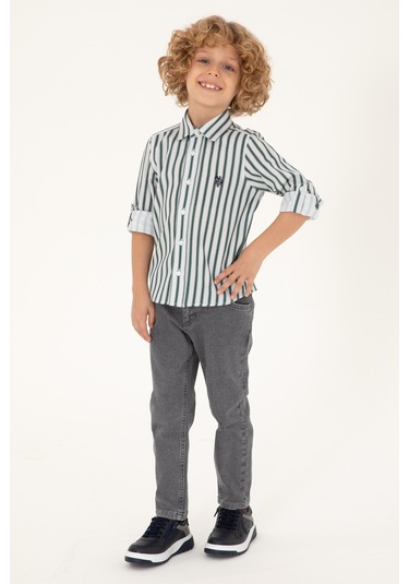 U.s. Polo Assn. Erkek Çocuk Gri Jean Pantolon 50297148-dn0025 Gri