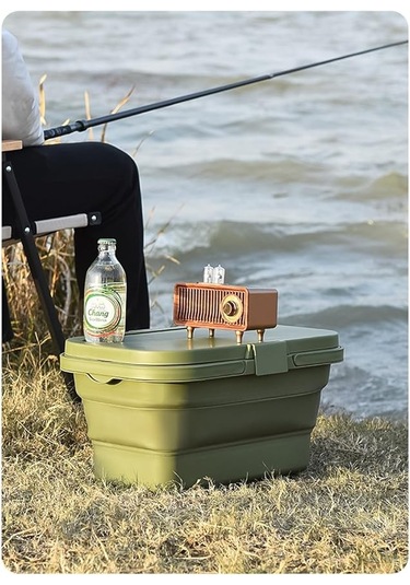 Katlanır Piknik Sepeti Yeşil