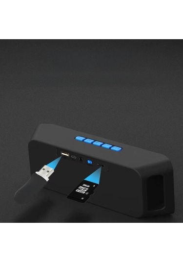 "çift Kablosuz Bağlantı Ve Radyo Özellikli Sc208 Taşınabilir Bluetooth Hoparlör"