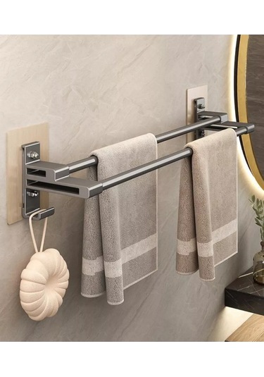 Vesalka Dla Polotenec Drilleme Gerektirmeyen 50 Cm Kendinden Yapışkanlık Havlu Askısı 230575196 Gri