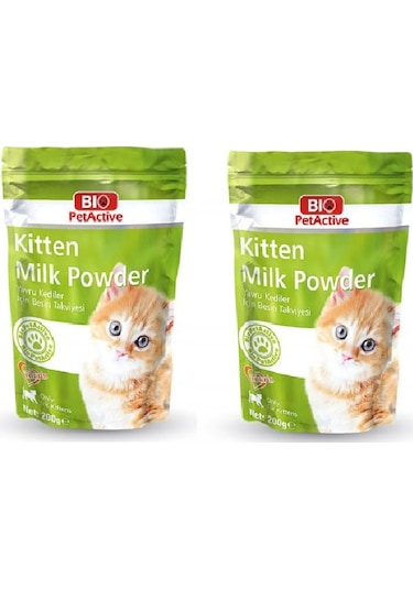 Bio Petactive Kitten Milk Powder Yavru Kedi Süt Tozu 200 Gr. X 2 Adet