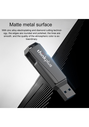 Sones Lenovo Thinkplus Mu252 Usb 3.1 + Usb-c / Type-c Flash Sürücü, Bellek: 128 Gb